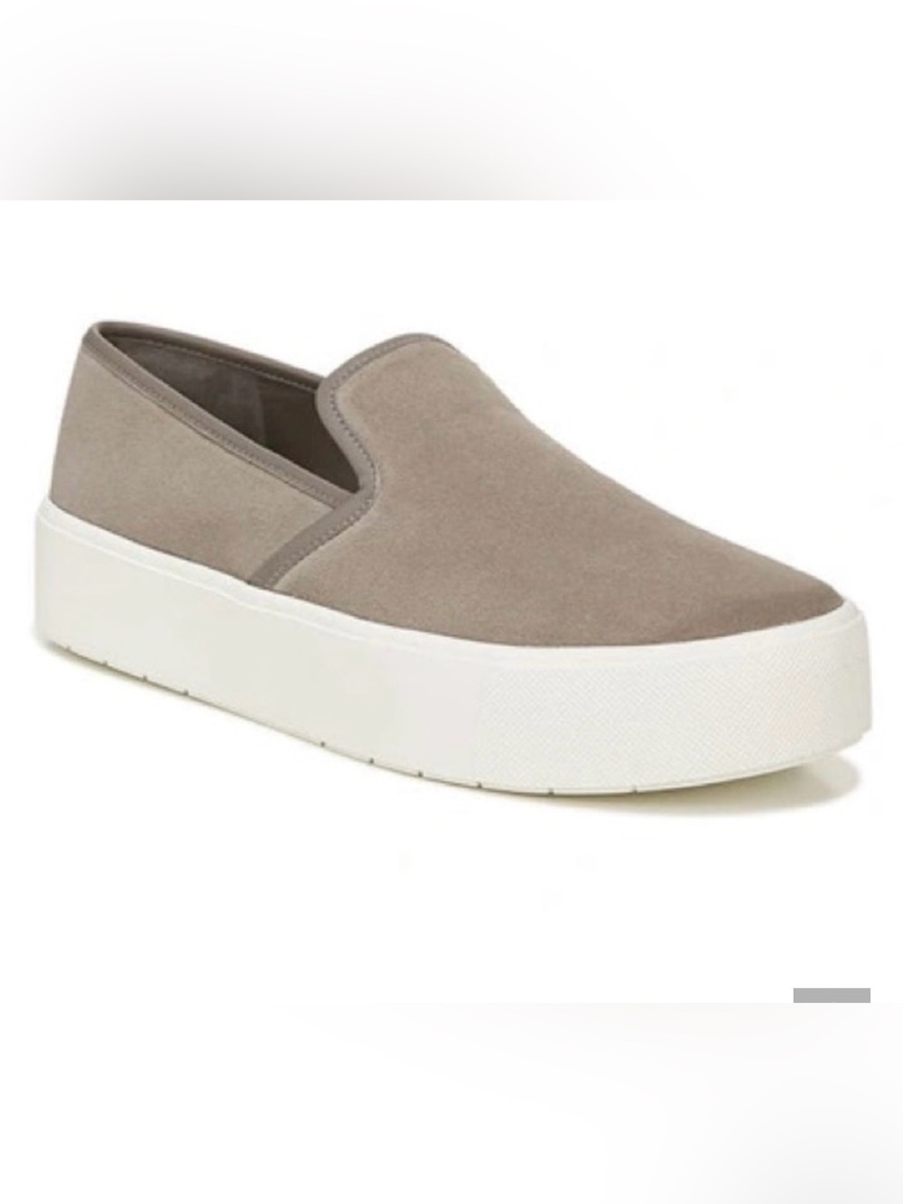 Vince Brenden Suede Slip-On Platform Sneakers